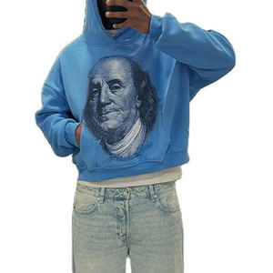 Sweat-shirts à capuche surdimensionnés pour hommes, 100 % coton, 400 g/m², de haute qualité, vierges, personnalisables, en molleton épais, vente en gros, collection 2026 - Product Image 5