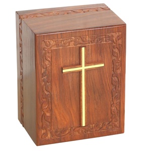 Nuevas urnas de cremación de madera para cenizas de adultos Urna funeraria Woo para mantener cenizas humanas Venta al por mayor Tarro de cremación de madera. - Product Image 6