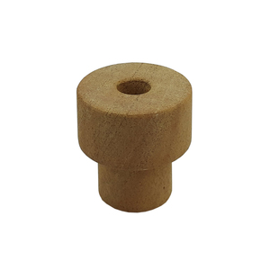 Soporte de vela de madera Popular hecho a mano personalizado Mesa decorativa cónica portavelas Color marrón para decoración de Navidad - Product Image 3