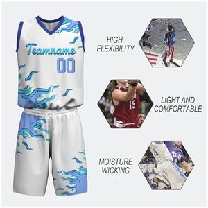 Sportswear Men <b>Basketball</b> Uniform Set Custom Sublimation Sports Accept Customized Logo Sportswear for Unisex Uniforms - Product Image 5