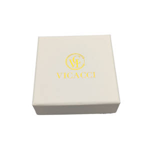 Boîte à bijoux en cuir faite à la main haut de gamme Vicacci avec couvercle supérieur en or de luxe Solution de stockage de haute joaillerie avec logo personnalisé - Product Image 1