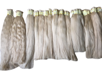 Extensions de cheveux vierges Remy vietnamiens en gros, double trame, 100g/paquet # 613 # 60 mèches blondes claires sans produits chimiques en vrac