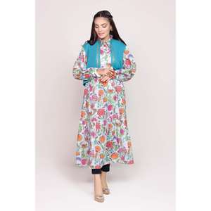 Chaleco Largo Vintage Estampado con Bordado Melody para Mujer, Talla Grande, Tejido, para Primavera WGK-KDW-DE-1785 - Product Image 3