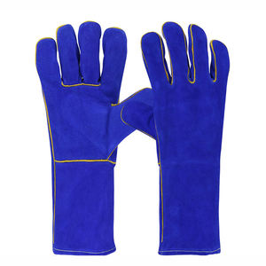 Meilleures ventes de gants de soudage confortables en cuir fabriqués sur mesure avec un design unique Service OEM Couleur unie pour la conduite de soudage - Product Image 1
