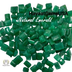 Ágata verde natural de Zambia, excelente corte, piedra preciosa suelta facetada, forma octogonal personalizada para anillo, regalo de joyería para mujer - Product Image 1