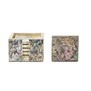 Juego de Posavasos de Nácar Natural de SCI Designer Home, Juego de Posavasos de Nácar Premium para Cocina, Restaurante y Hotel - Product Image 1