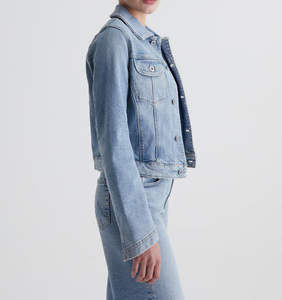 Veste en jean courte personnalisée de haute qualité pour femmes, respirante, streetwear, vente en gros, OEM, mode décontractée, coton - Product Image 2