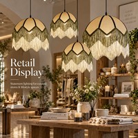 Luminaire suspendu en tissu personnalisé pour hôtels, restaurants et projets d'aménagement intérieur