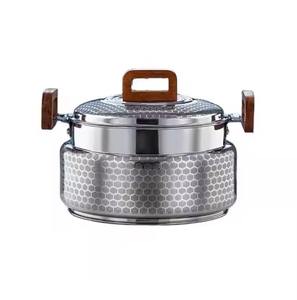 Belle casserole design européen Design fantastique Beau chauffe-plats avec poignées en bois Cadeaux de pendaison de crémaillère - Product Image 5