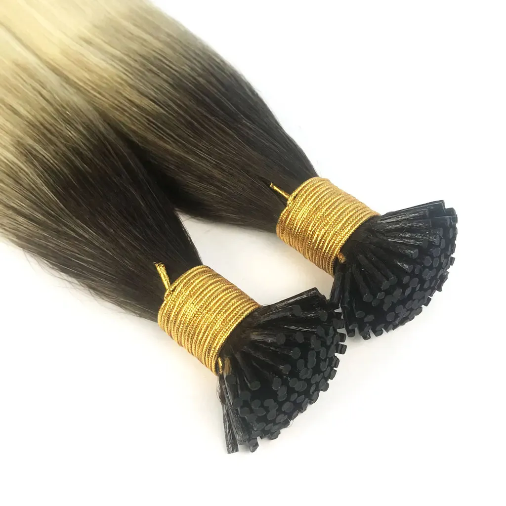 Extension per capelli umani con trama naturale vergine retata a mano naturale capelli russi remy cheratina peruviana capelli intrecciati a mano