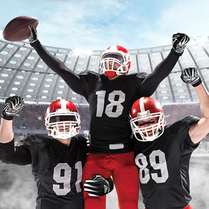 Guantes de fútbol americano de alta calidad Guantes de fútbol totalmente personalizados de moda Receptor para jóvenes adultos - Product Image 2