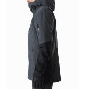 Chaqueta de Esquí Negra Impermeable, Chaqueta de Nieve con Capucha, Cortavientos, Chaqueta de Esquí de Invierno para Snowboard - Product Image 3