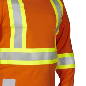 Camisa de trabajo ignífuga para hombre superventas Característica de seguridad de material de alta calidad de secado rápido y fabricante profesional - Product Image 5