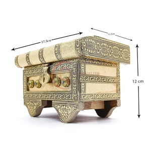 Coffre exquis pour bijoux chéris et design floral luxueux idéal pour la décoration de la maison cadeau donnant et protégeant des articles - Product Image 3