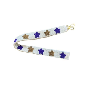 Correa de Bolso Bordada a Mano de Alta Calidad con Cuentas de Vidrio para Bolso a Cuadros Navideño - Se Acepta Personalización - Product Image 1