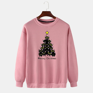 Sweatshirts à col rond 100% coton French Terry Oversized Streetwear Custom Logo Plain Women Sweatshirts - Product Image 2