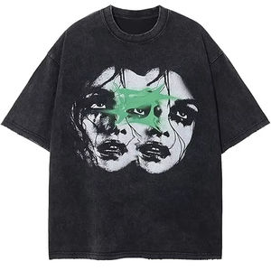 Camiseta de algodón OEM para mujer, camiseta de manga corta con logotipo personalizado para venta al por mayor, ropa de calle de moda de verano - Product Image 1