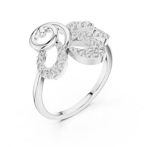 แหวนเพชรทรงกลมสีเหลืองทอง 14K สำหรับผู้หญิง |   ชุดออกงาน |   เพชรที่เพาะเลี้ยงใหม่ - Product Image 3