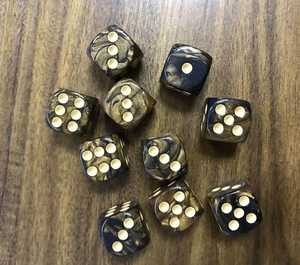 Phong cách mới tùy chỉnh in logo vuông xúc xắc Acrylic đặt góc tròn cho trò chơi hội đồng quản trị của nhà sản xuất cung cấp số lượng lớn đóng gói tùy chỉnh - Product Image 1