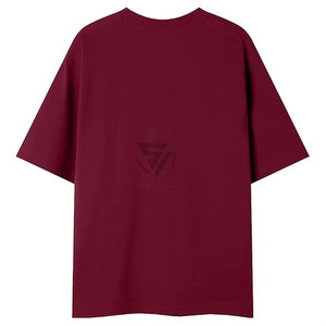 305g Customized Logo Spring/Summer Trendy Brand Loose Men's Basic Half Sleeve Stand <b>Collar</b> <b>T</b>-<b>shirt</b> Multi Color Spandex/Cotton - Product Image 2