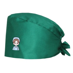 Gorros médicos de algodón para mujer, gorros ajustables para el cuidado de mascotas, gorro de trabajo de enfermería, gorro quirúrgico de Color sólido, accesorios de enfermería - Product Image 1