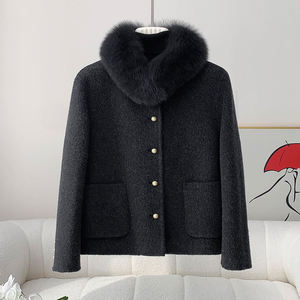 Veste universitaire en laine de luxe pour homme, vente en gros du fabricant, fourrure écologique moelleuse, 100% coton, séchage rapide, respirante, longueur régulière, tricotée - Product Image 4