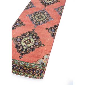 Alfombras de Lana Anudadas a Mano de Estilo Vintage en Rojo Anaranjado, Alfombra Grande de Jaipur Pae-2492 con Medallón para Sala de Estar, Pasillo, Nueva Alfombra de Jaipur US - Product Image 2