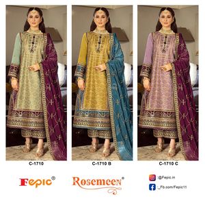 Nuevo diseñador tradicional indio pakistaní Salwar Kameez traje con bordado trabajo vestido de estilo moderno - Product Image 5
