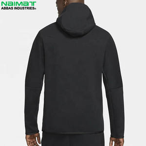 Meilleure vente en gros de sweat à capuche pour hommes de haute qualité 100% polyester/coton hiver Gym Fitness thermique respirant à la mode grande taille plaine - Product Image 4