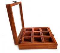 Boîte à épices en bois faite à la main, la plus vendue, personnalisable, multifonctionnelle, minimaliste, pour la conservation de la fraîcheur, décoration de cuisine