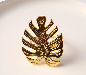 แหวนผ้าเช็ดปาก Monstera Leaf คุณภาพระดับพรีเมียมที่ทันสมัยโรงแรม/ร้านอาหาร/รายการตกแต่งโต๊ะงานแต่งงาน - Product Image 6