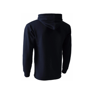 <b>Men's</b> <b>Navy</b> Hooded Sweatshirt Regular Fit Cotton <b>Fleece</b> Casual Pullover With Front Pocket Autumn Wear - Product Image 2