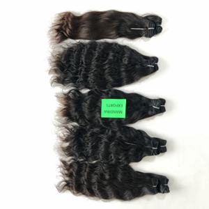 ผมต่อแบบเป็นลอนธรรมชาติ100% ผมคนอินเดียผมต่อแบบเป็นลอนสีดำ - Product Image 1