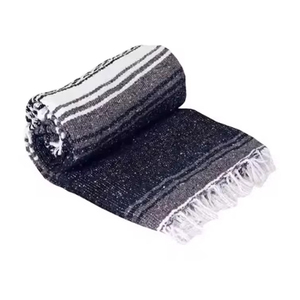 Barato al por mayor decoración del hogar diseños de tejidos suaves manta de Yoga mexicana colorido estudio Falsa manta mexicana - Product Image 6