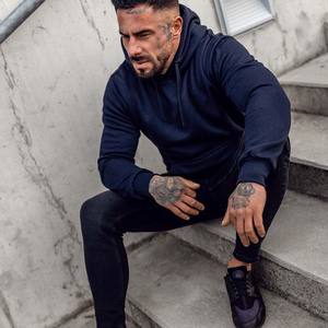 Vente en gros Sweat à capuche tendance chaud en polaire Sweat-shirt décontracté pour hommes Pull en coton polaire Sweat à capuche uni - Product Image 4