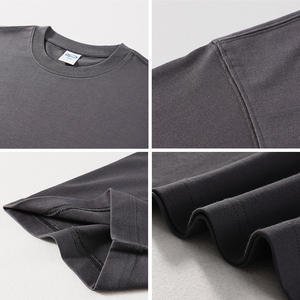 เสื้อยืดผ้าฝ้ายโอเวอร์ไซส์ผู้ชายวินเทจพิมพ์ลายสีเปล่า100% กราฟิกแบบวินเทจ - Product Image 4