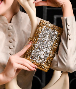 กระเป๋าผ้าม็อบหรูหราสำหรับผู้หญิงสำหรับงานแต่งงานงานปาร์ตี้ตอนเย็นงานหัตถกรรมสุดหรู - Product Image 6