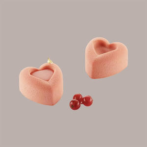 Molde de Silicona Flexible Rojo en Forma de Corazón para Pasteles, 49x54x28mm, 1 Pieza, Apto para Lavavajillas y Horno, Herramienta para Hornear y Repostería - Product Image 3