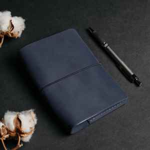 Housse de protection en cuir durable anti-odeur pour carnet A5, étui rechargeable pour journal, idéal pour les réunions et les voyages LNBC-0008 - Product Image 3