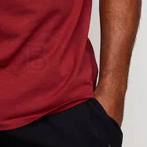 2025 haute qualité personnalisé respirant Muscle Fit t-shirts pour hommes en vrac Fitness course solide motif Polyester/coton matériel - Product Image 6