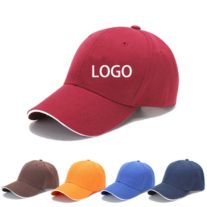 Gorra de béisbol de 6 paneles acrílica al por mayor, logotipo personalizable, borde curvo tipo sándwich - Product Image 2