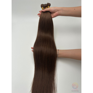 Extensions de cheveux de trame de génie vietnamien humain vierge Extensions de cheveux vietnamiens doublement étirés couleur personnalisée de trame de machine - Product Image 6