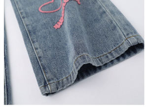 Pantalon en denim personnalisé de haute qualité pour hommes, coupe ample, design ample, teint uni, pantalon en denim personnalisable à la mode - Product Image 4