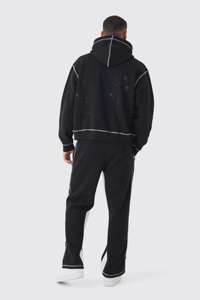 Pantalon de survêtement évasé et sweat à capuche pour hommes, survêtements d'entraînement personnalisés avec broderie de jogging, vêtements de sport imprimés d'hiver - Product Image 2