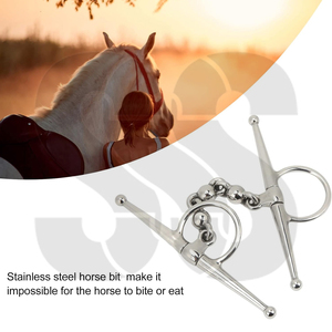 Bocados de Acero Inoxidable Pulidos a Mano, de Alta Resistencia, Antideslizantes, de Calidad Premium, con Anillas Dobles y Personalizables - Product Image 3