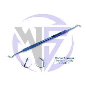 Détartreur dentaire de qualité supérieure en acier inoxydable, revêtement en titane bleu, instrument chirurgical fabriqué par Wenquar - Product Image 6