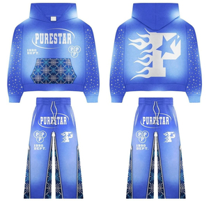 Conjuntos Deportivos de Pantalones y Sudaderas con Capucha y Cremallera para Hombre, Impresión Personalizada 2024, Transpirables, 100% Algodón, Corte Ajustado, Tallas Grandes, Ecológicos, para Invierno - Product Image 3