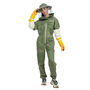 Traje de abeja de algodón OEM, Mono de trabajo verde para mujeres, Apicultores, superventas, nueva condición, uniforme de apicultura, característica transpirable - Product Image 1