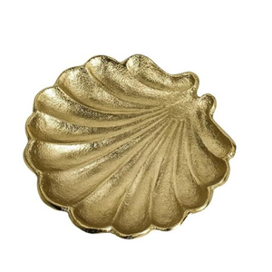 Plateau de Dessert Alimentaire en Forme de Feuille d'Or Plateau de Service Alimentaire pour Hôtel Restaurant Fournisseurs - Product Image 4