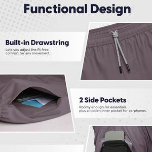 Pantalones cortos de gimnasio para hombre hechos a medida OEM al por mayor con colores personalizados tamaño y logotipo pantalones cortos de gimnasio transpirables de algodón para hombre - Product Image 4